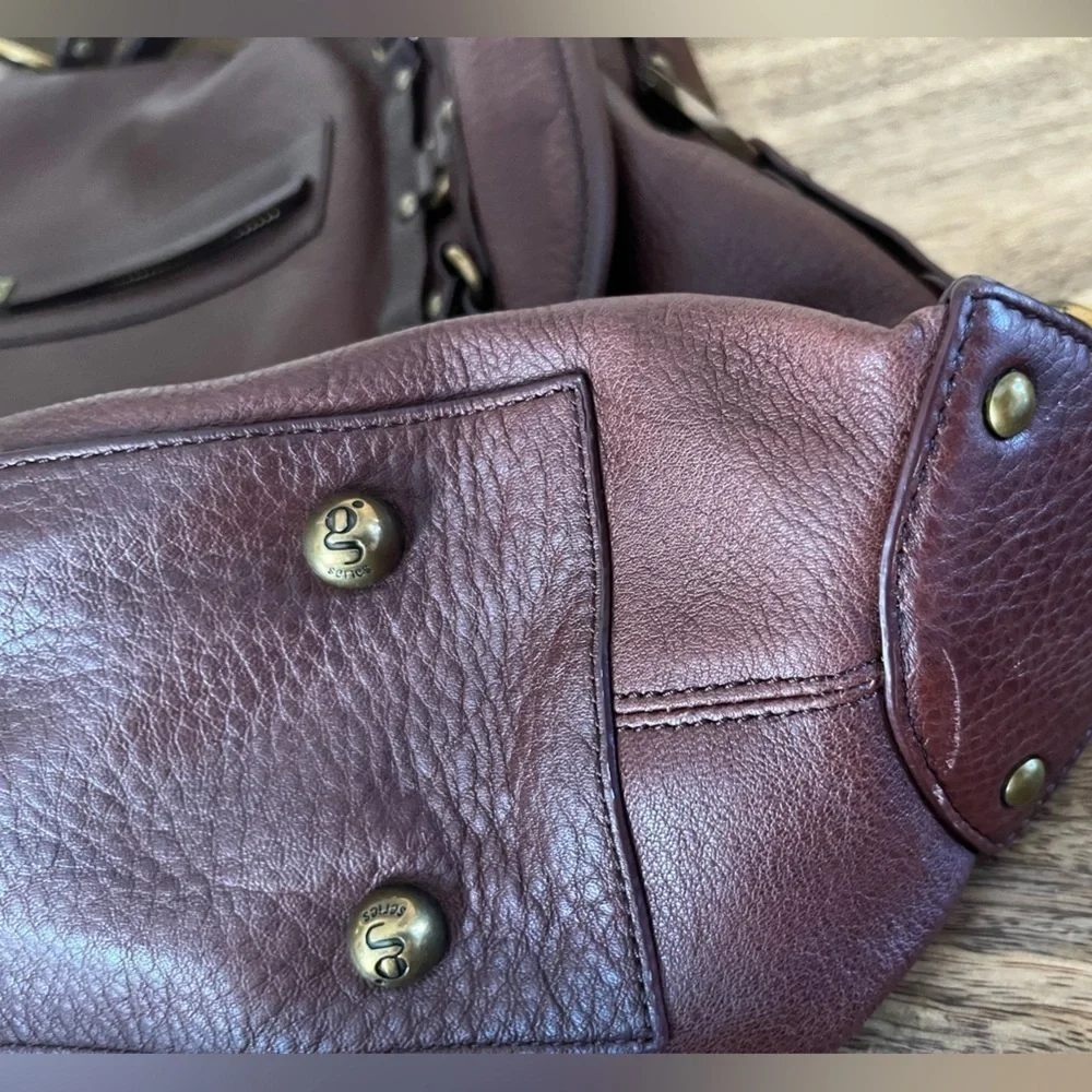 New G SERIES LARGE TOBACCO GLAMOUR SPORT LTHR UNIT $325 COLE HAAN